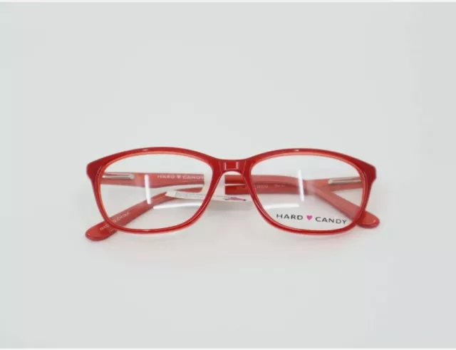 Womens Hard Candy HC39 RED Red Full Rim Cat Eye Eyeglasses 53-16-135