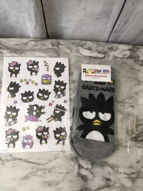Sanrio Bad Badtz Maru Women’s Socks with Bonus Sticker Sheet