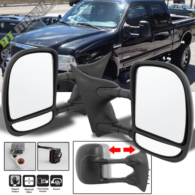 LEFT+RIGHT 9907 FORD F250F550 SuperDuty Telescoping Power+Heat Side