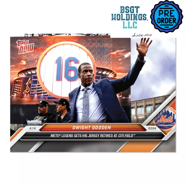 🚀 DWIGHT GOODEN MLB Topps Now #77 Legend Jersey Retirement PRESALE NY Mets