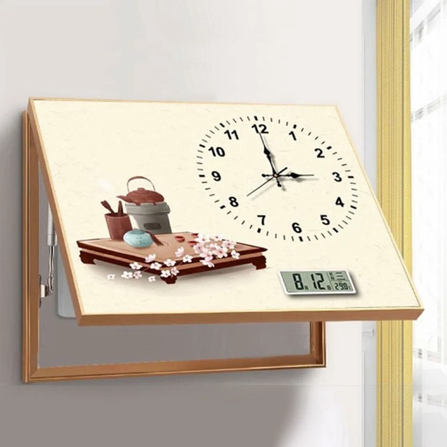 Kit Horloge Numérique DIY LED 4 Chiffres - Affichage Heure/Température/ Alarme, Coque Transparente Rouge