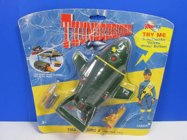 vintage THUNDERBIRDS TB 2 4 MOLE SOUNDTECH SET vivid carlton CARDED 1999