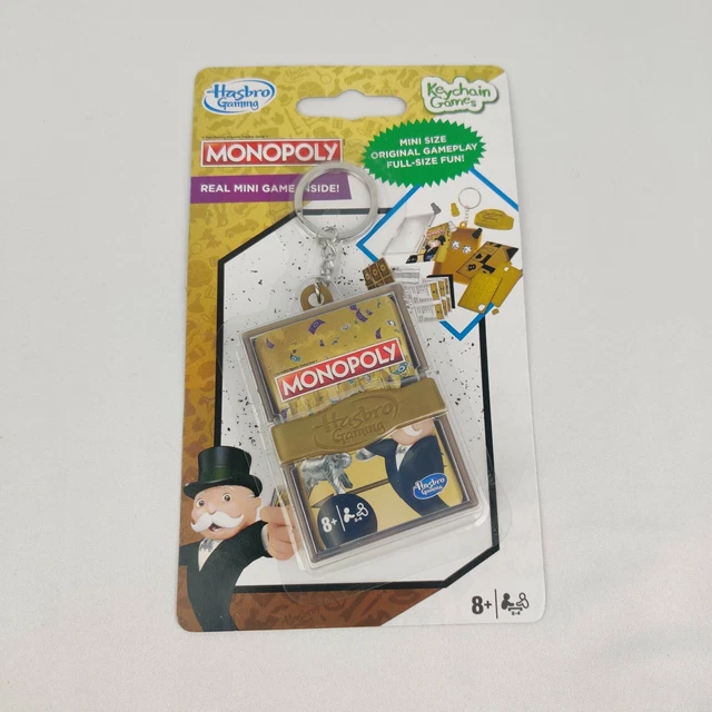 MONOPOLY KEYCHAIN MINI Size Game Hasbro Travel Pocket Monopoly Limited