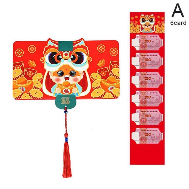 NEW YEAR OF the Snake 2025 China Cartoon Folding Red Red Packet Gifts