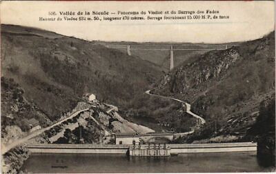 CPA vallee de la sioule-panorama of viaduct and the dam of bland (1200801)