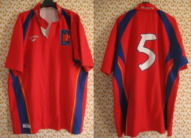 Maillot Rugby Shemsy Comité Territorial Midi Pyrenees FFR Porté #5 Homme - XXL Maillot Rugby Shemsy Comité Territorial Midi Pyrenees FFR Porté #5 Homme - XXL