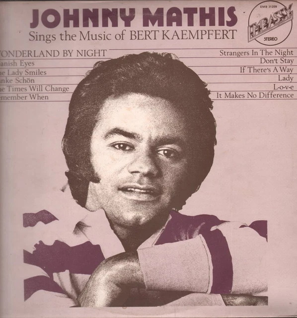 JOHNNY MATHIS SINGS the Music of Bert Kaempfert LP vinyl UK Embassy ...