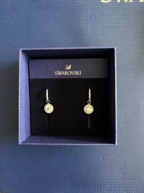 Swarovski Angelic Drop Earrings White Rhodium Plated