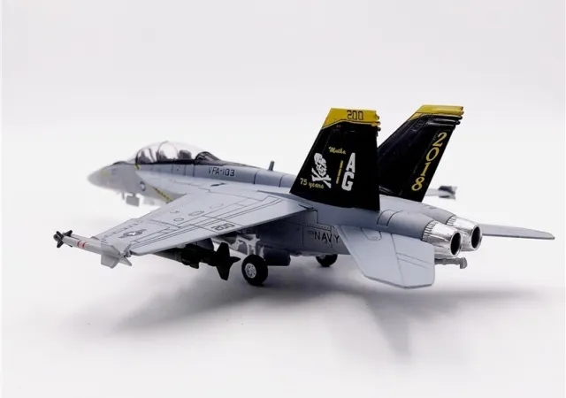 New Wltk US Navy F/A-18F Super Hornet Fighter 1/100 Diecast Aircraft Jet Model