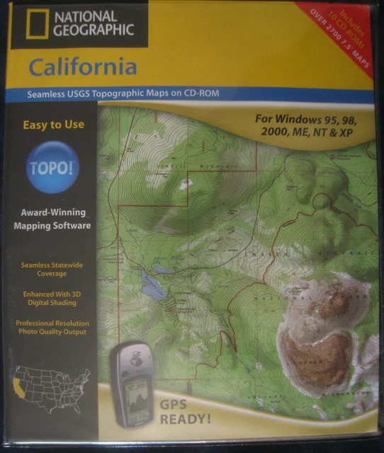California TOPO Map software, National Geographic PC