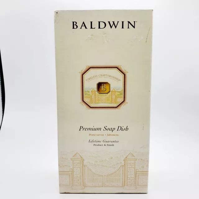 BALDWIN "HARLEQUIN" SOAP DISH Solid Polished Brass Part # 3416-030