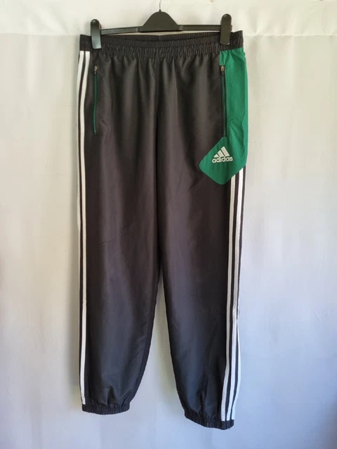 Adidas 2011 Tracksuit Jogging Bottoms Size XL Green & Black