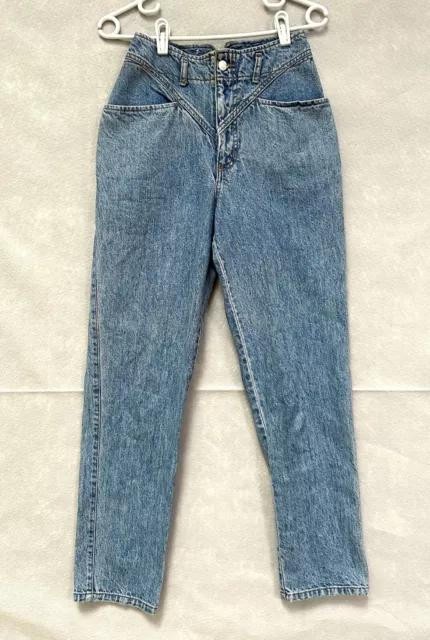 Vintage Guess Jeans Womens 27 Blue Denim Georges Marciano 1980s 80s