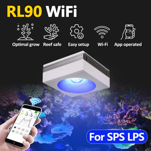 PopBloom RL90 WiFi LED Aquarium Meerwasser Beleuchtung Aquariumleuchte Reef LED