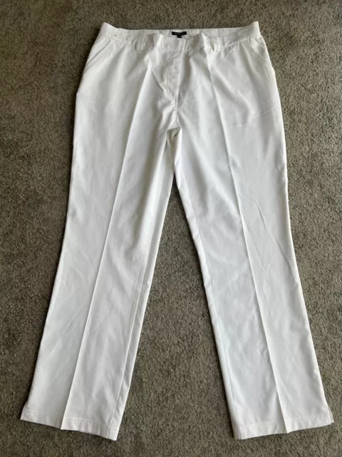 ladies sporte leisure white bowls pants size 18 New With Tags removed