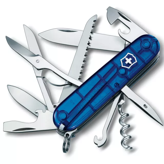 Victorinox - Couteau Suisse Huntsman Saphir 16 Fonctions - 1.3713.T2