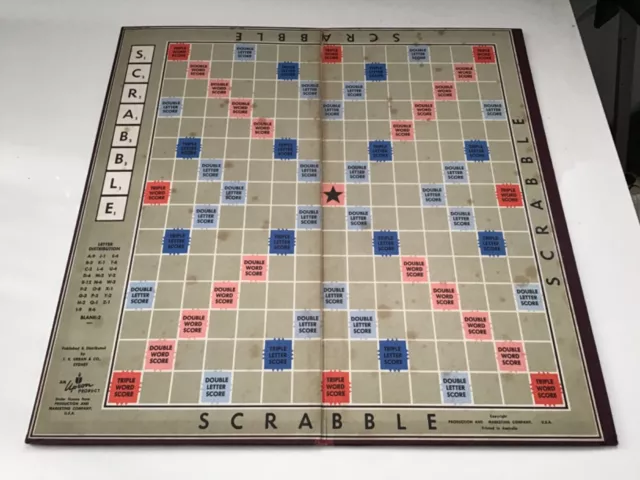 Vintage Upson Scrabble Game Board Only