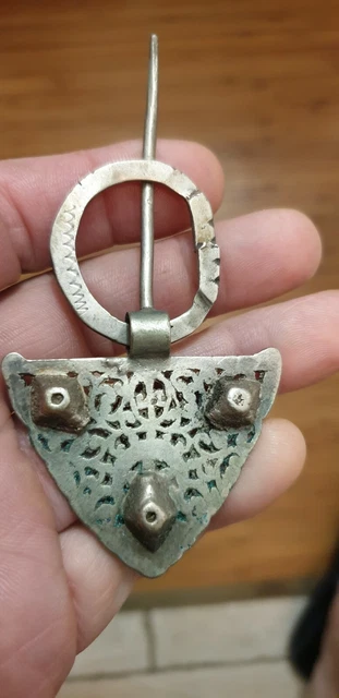 FIBULE EN ARGENT ANCIENNE BERBERE MAROC DEBUT XXemeS environ 30 grammes
