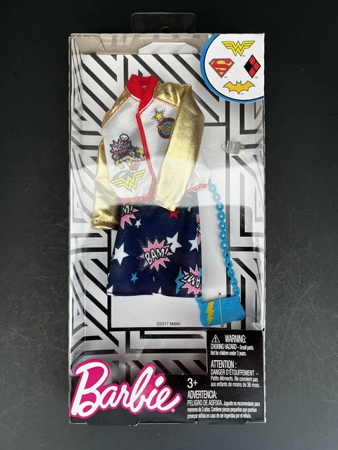 2018 Barbie DC Comics Super Hero Wonder Woman Fashion Pack