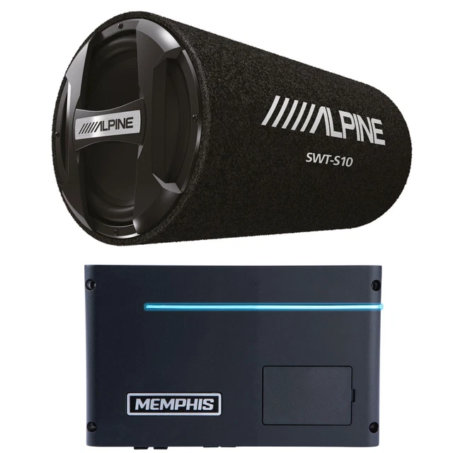 Memphis PRXA600.1 Power Reference Series Mono Subwoofer Amplifier and a Alpin...