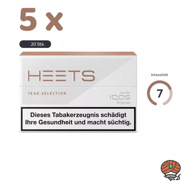 5x HEETS Teak Selection Tabak Sticks von Marlboro für IQOS 100 Stück