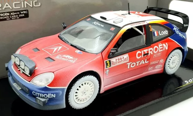 Solido 1/18 Scale Diecast 9021-06 - Citroen Xsara WRC RMC 2004 - S.Loeb #3