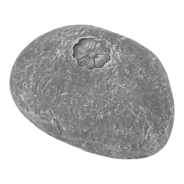 (Small Flower Stone Grey) Pet Garden Memorial Stone DIY Lettering