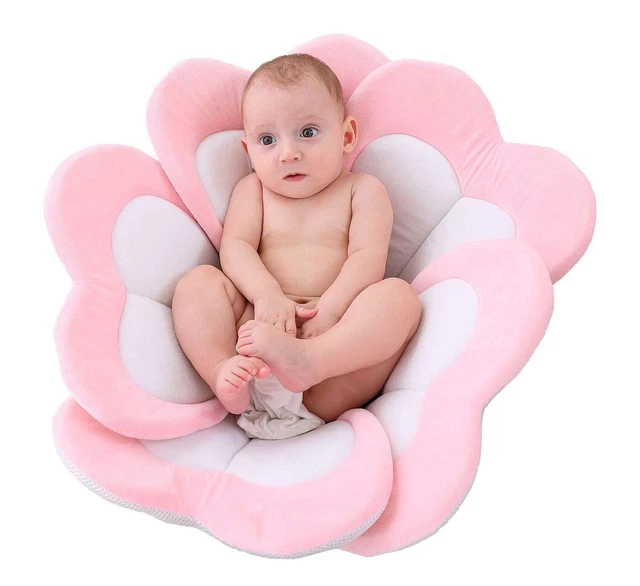 Blooming Baby Bath Flower Pad for Infants Newborn Travel Sink Bathtub Petals 1pc