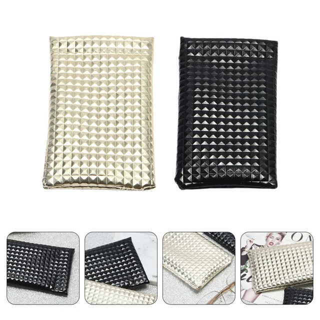 2 Pcs Glasses Case Pu Travel Sunglasses Bag Eyeglasses Pouch Portable