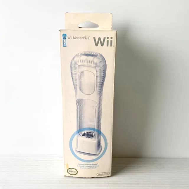 Genuine Black Nintendo Wii Motion Plus Adapter + Box, Insert, Silicone Case