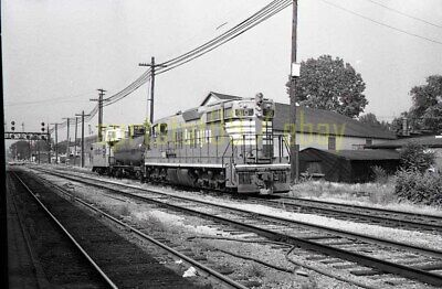 CBQ Burlington Route EMD SD7 Locomotive #310 - Vintage Railroad Negative