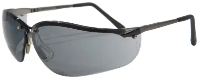 occhiali da sole uomo PYRAMEX avvolgenti montatura in metallo grigi sport 2