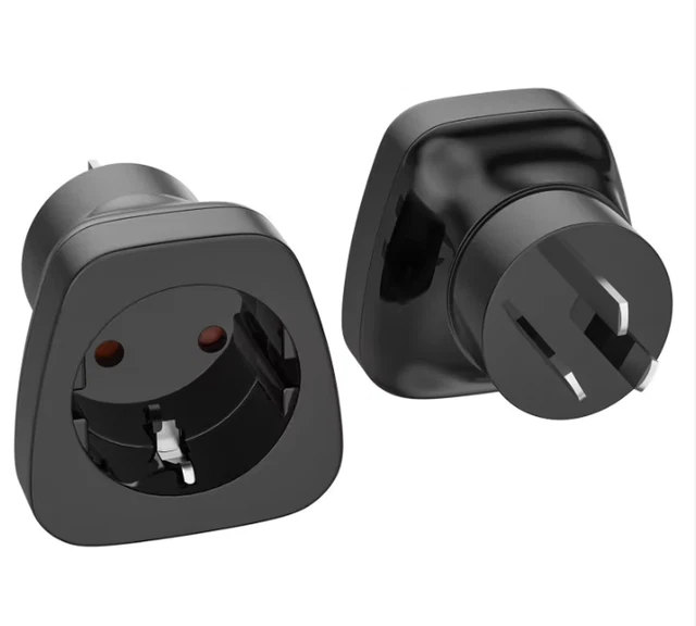 2PCS 3PIN AU NZ Power Plug Adapter, EU to AU/NZ Plug Adapter Converter ...