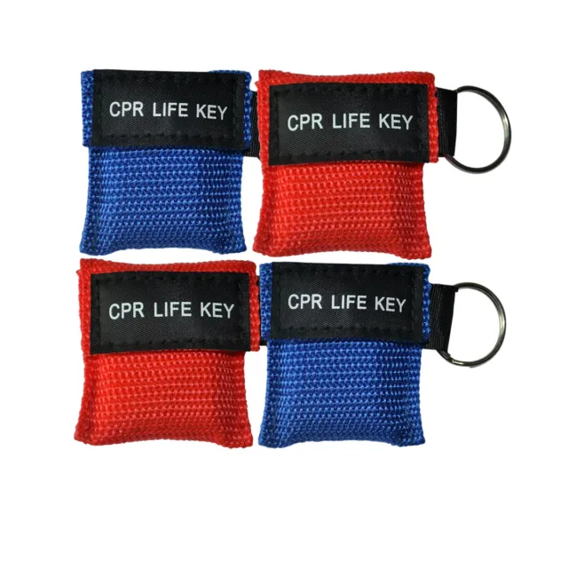 12pcs/pack CPR Face Shield One Way Valve Keychain Resuscitation Training Shield