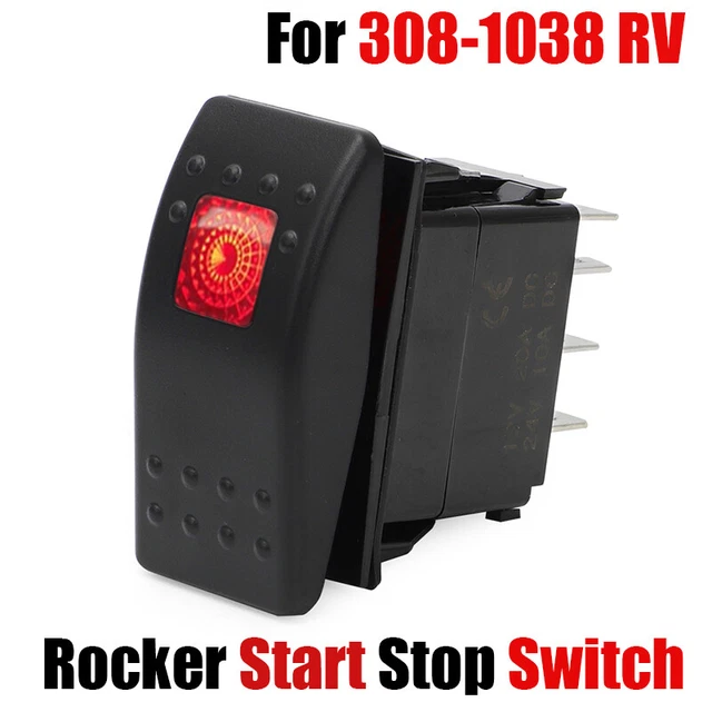 ROCKER START STOP Switch For Onan Cummins 3081038 RV Generator 5PINS