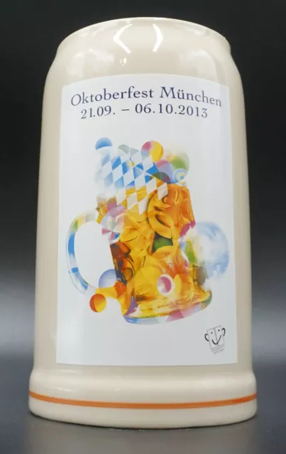 Oktoberfest Sammlerkrug 2013 München Humpen Maßkrug Bier 1L NEU & OVP