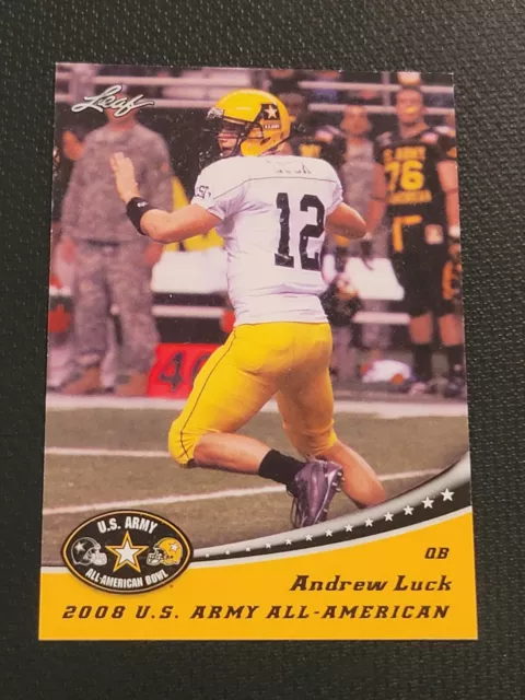 ANDREW LUCK 2012 Leaf Draft #AAB-AL1  Army All-American Bowl Stanford/Colts