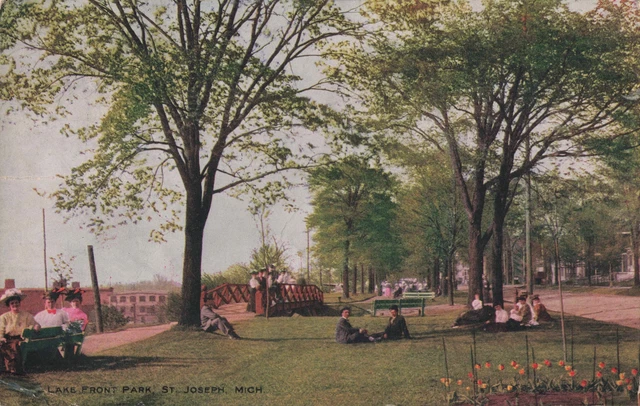 SW St. Joseph MI LAKE FRONT PARK on Bluffs above SILVER BEACH Amusement Park! 3
