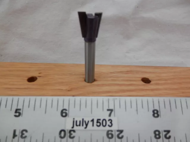 (1) NEW  Grizzly 1/2" D 9° Dovetail Bit Carbide Tipped Router Bit 1/4 Shank g2