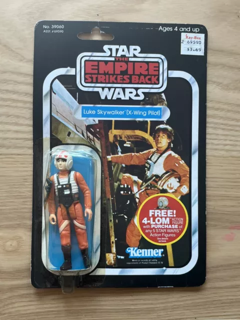 De colección Kenner Star Wars Luke Skywalker X-Wing Figura Piloto Tarjeta 47 Trasera Sin usar sin usar Lote