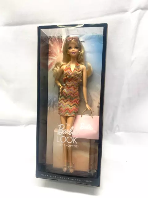 The Barbie Look City Shopper Barbie Collector Black Label Mattel 2012*Box Damage