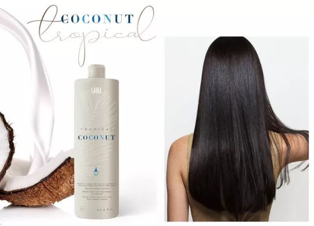 Coconut Brazilian Keratin Blow Dry Straightening Smooth Hair Treatment Home Kit