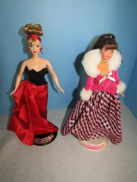 MATTEL Winter Splendor Barbie Doll #19357 1998 & Winter Rhapsody Doll MATTEL Winter Splendor Barbie Doll #19357 1998 & Winter Rhapsody Doll