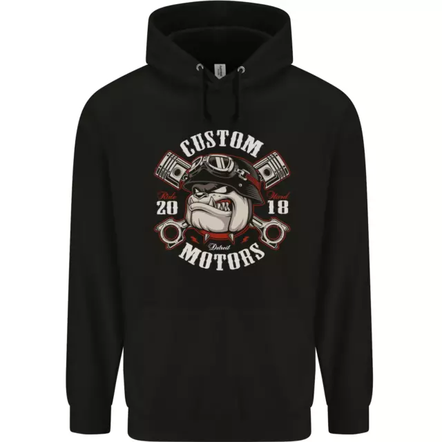 Bulldog Custom Motorcycle Motorbike Biker Childrens Kids Hoodie