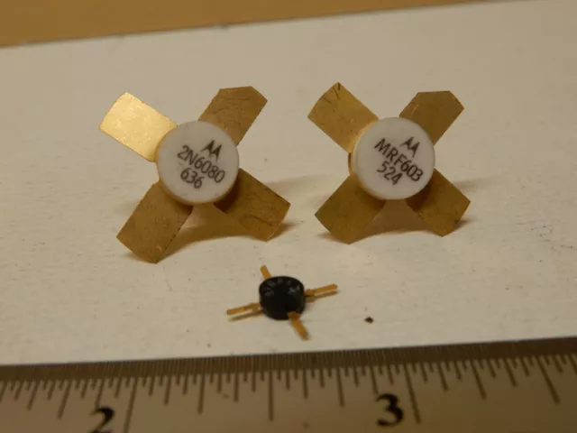 Motorola 2N66080 and MRF603 Microwave Gold Transistors NOS?