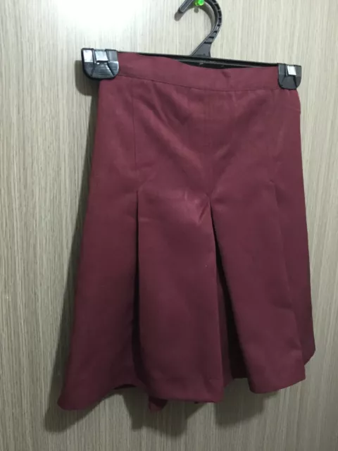 BNWT Girls Maroon Midford Brand Sz 18 School Uniform Skort Style Culottes