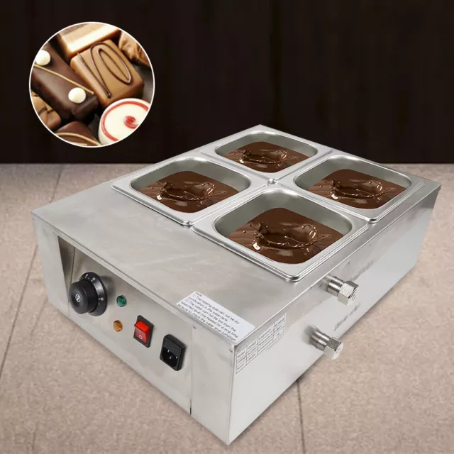 Aparato de templado aparato de fusión de chocolate olla de fusión de chocolate 30-80 °C 8 kg 1 kW de