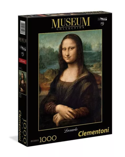 Puzzle Clementoni 1000 pezzi Museum Collection Gioconda di Leonardo da Vinci