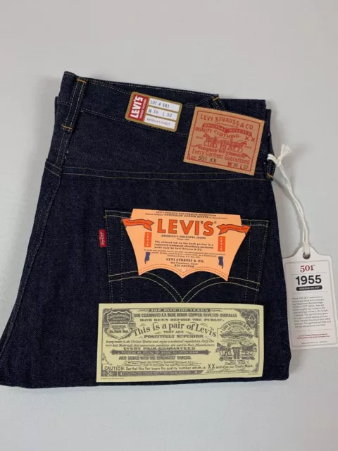 LEVIS LVC 1960 501ZXX CONE MILLS DENIM/JAPAN 34X34 NWT LIMITED EDIT/#450 of  #501