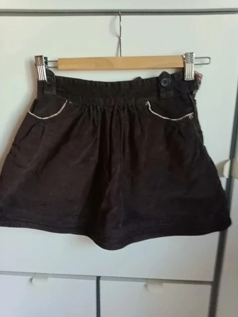 Jupe Velours Côtelé Rouge Okaidi Pour Fille 12 Ans - Style Hiver Avec Ceinture